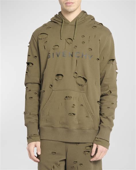 givenchy web hoodie|Givenchy men's destroyed hoodie.